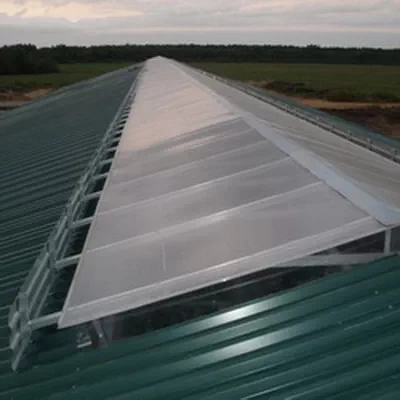 Инновационные светоаэрационные коньки для коровников